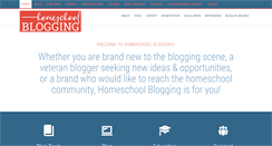 Desktop Screenshot of homeschoolblogging.com